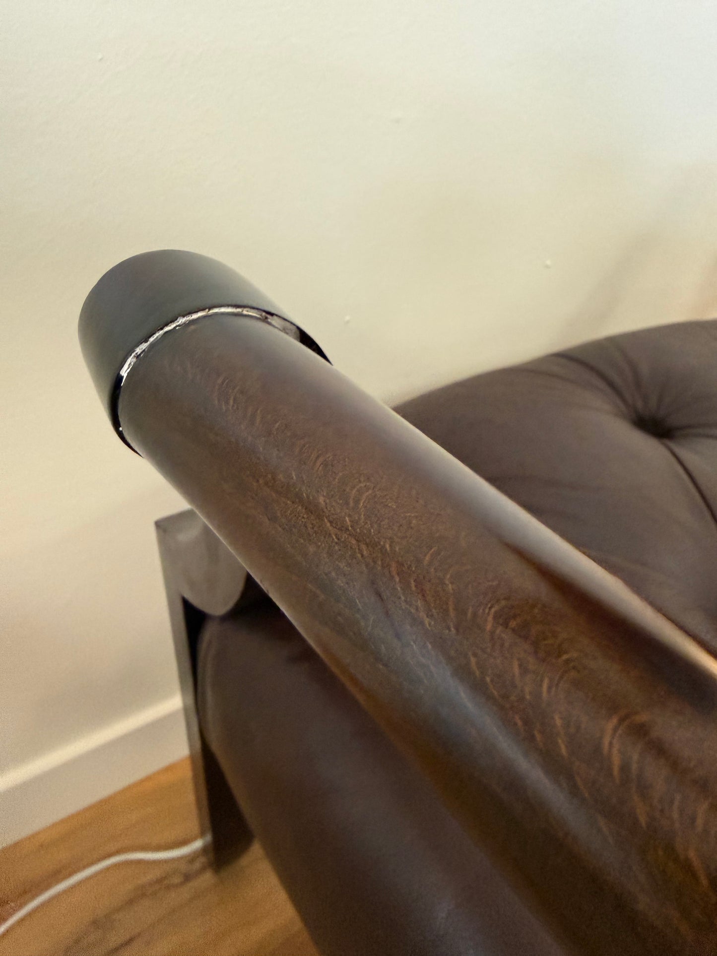 Tufted Leather Accent Chairs