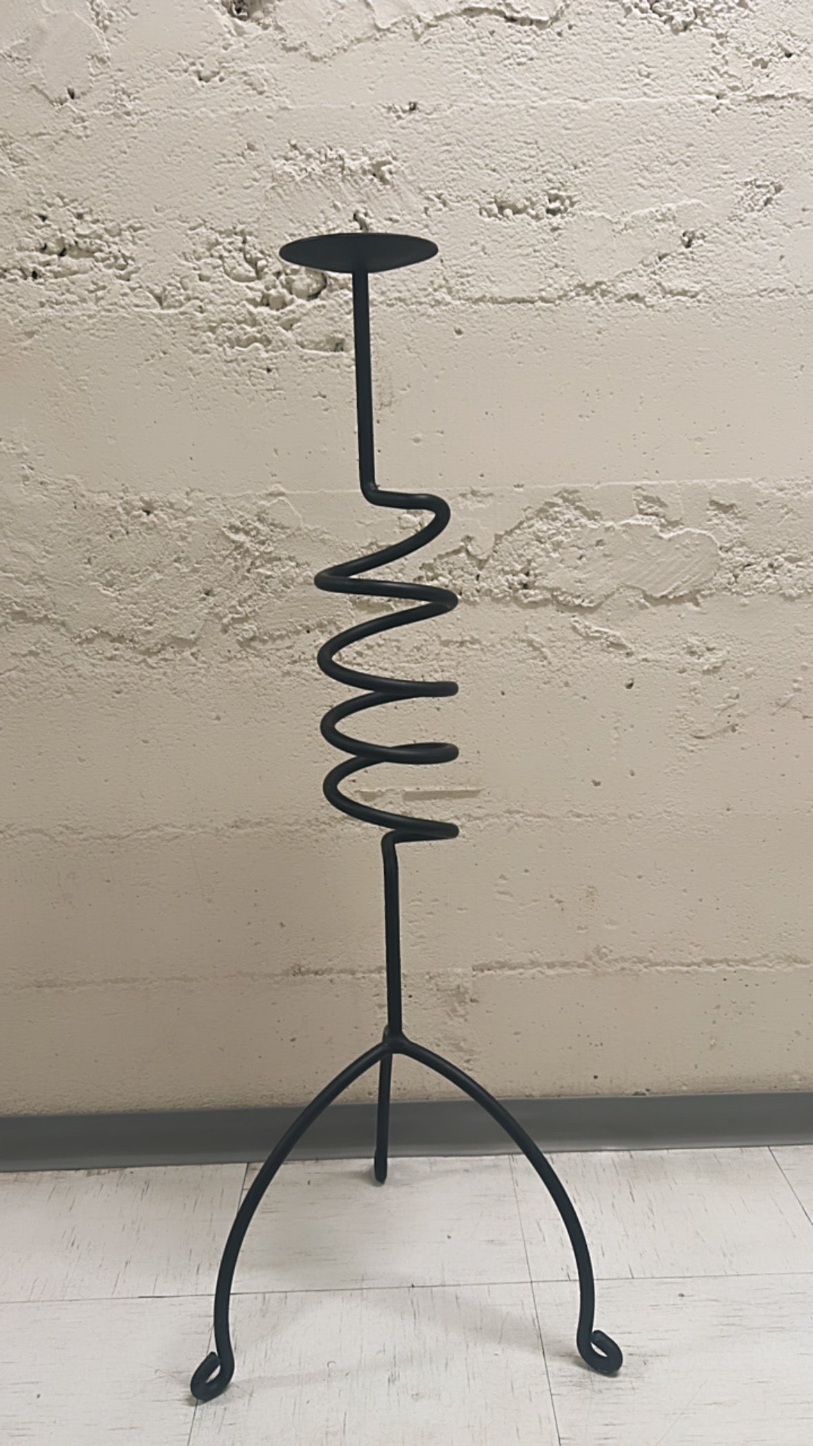 Squiggly Floor Candle Holders