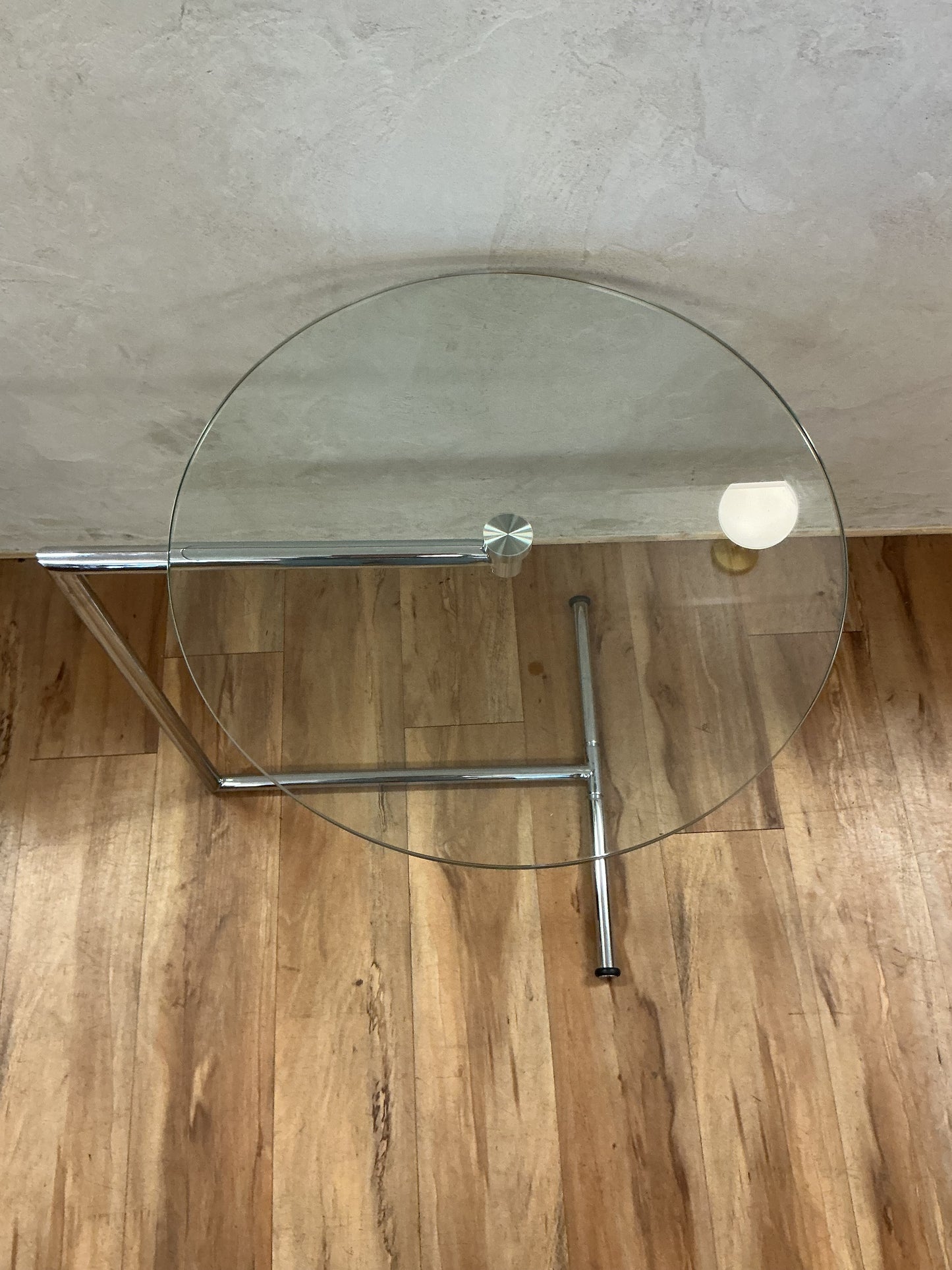 Modern Chrome & Glass Table