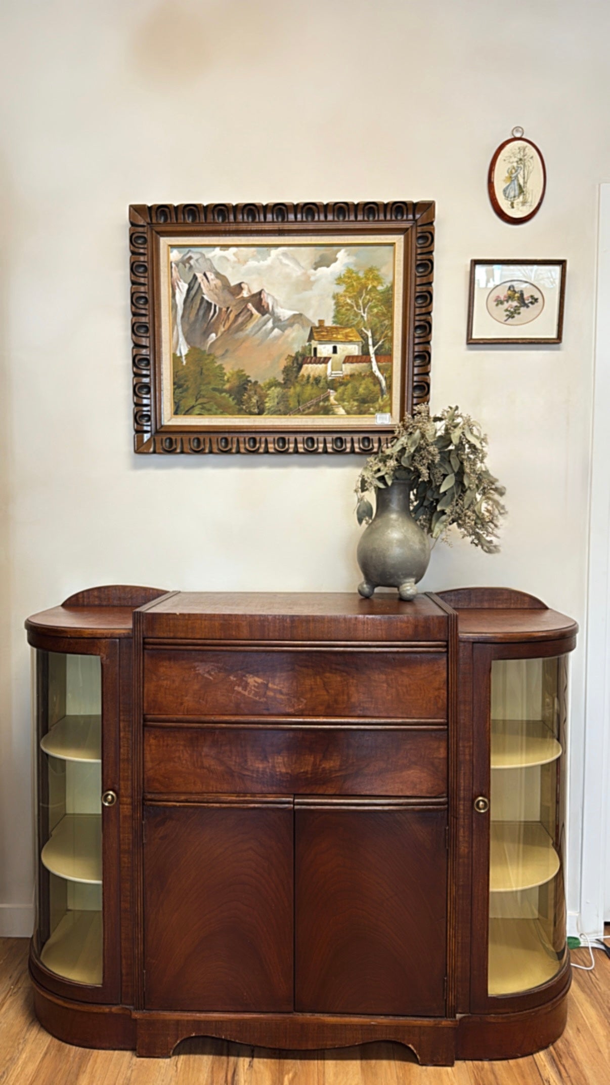 Jasper Cabinets Walnut Curio Cabinet