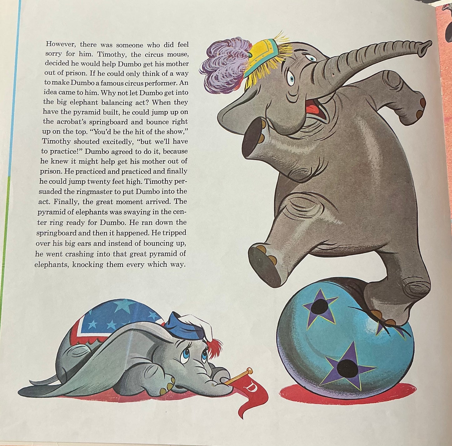 Dumbo Illustrated Book and Vinyl Record