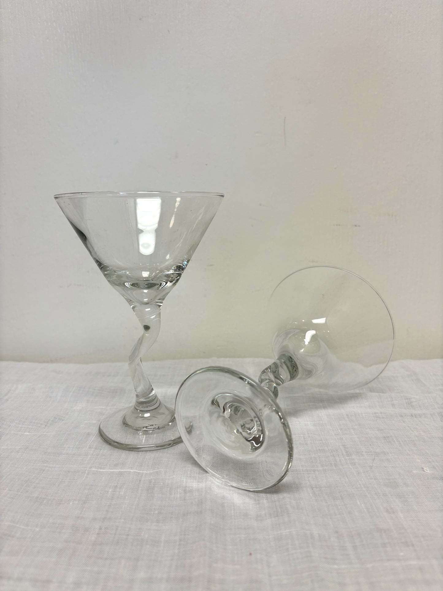 Wavy Martini Glasses