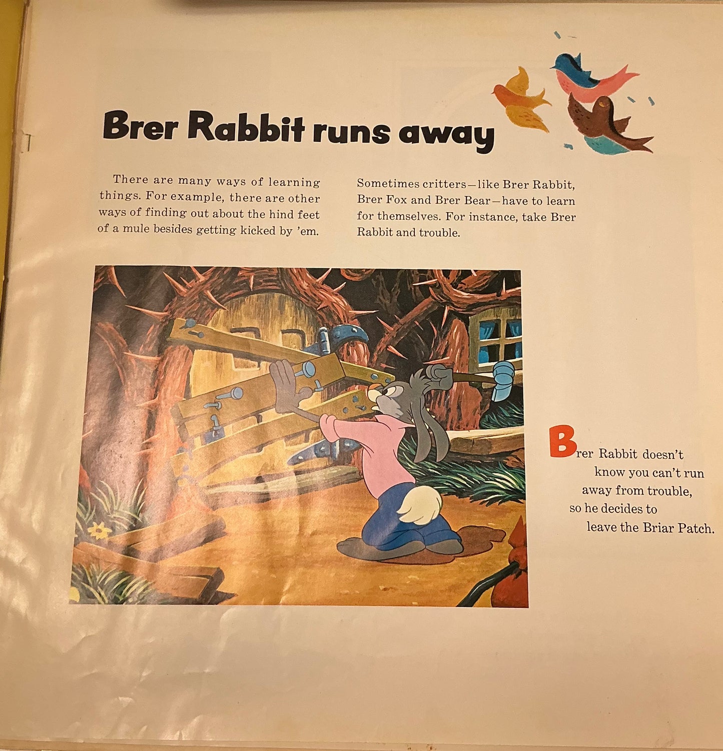 Brer Rabbit Illustrated Book and Vinyl Record