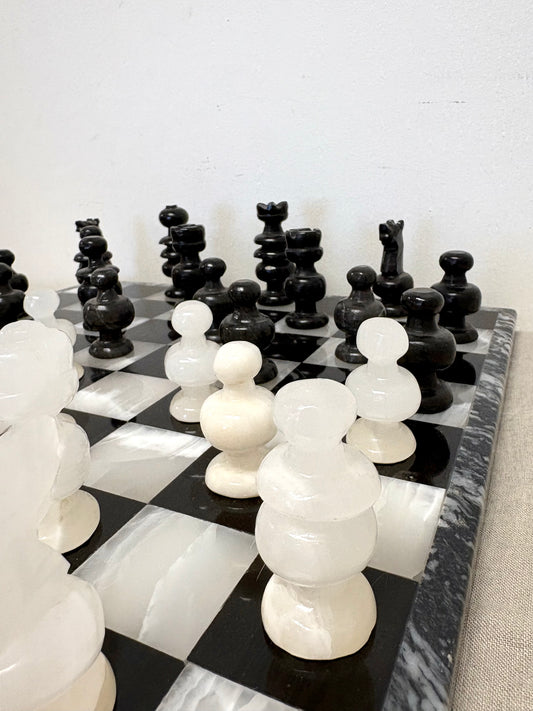 Marble Chess & Checkers Set