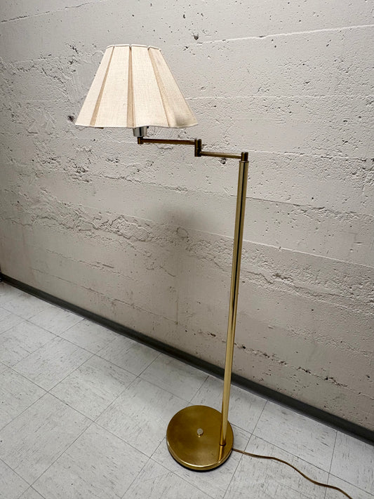 Vintage Brass Swivel Floor Lamp