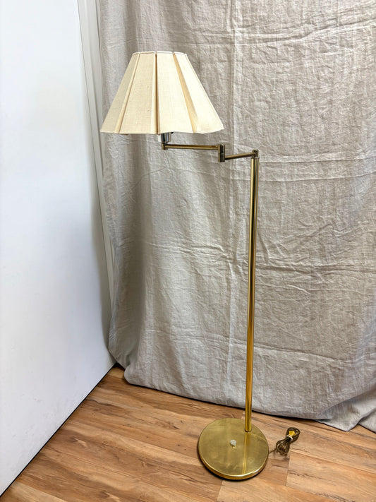 Vintage Brass Swivel Floor Lamp