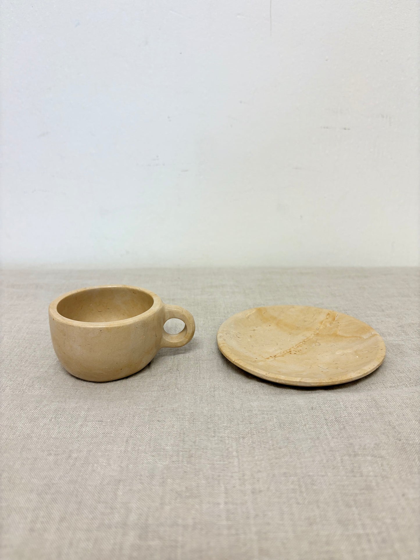 Soapstone Espresso Cup and Saucer