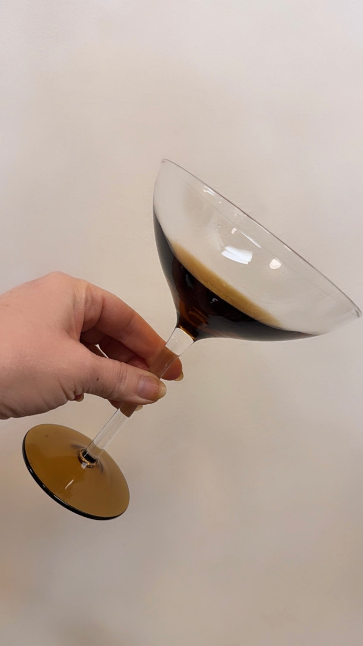 Amber Espresso Martini Glasses