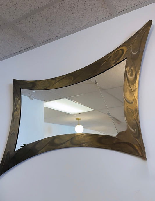 Y2K Handmade Abstract Metal Wall Mirror