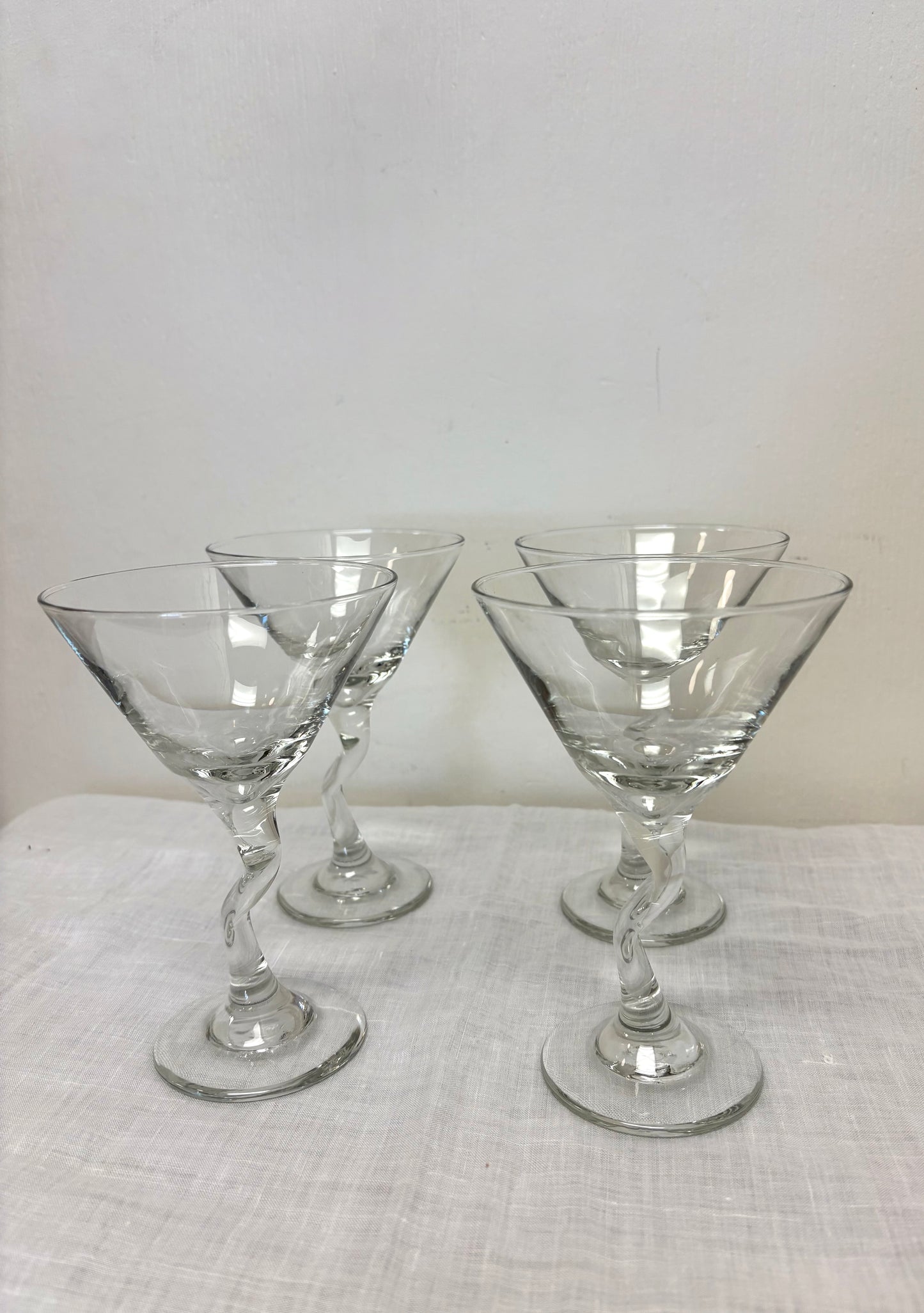 Wavy Martini Glasses