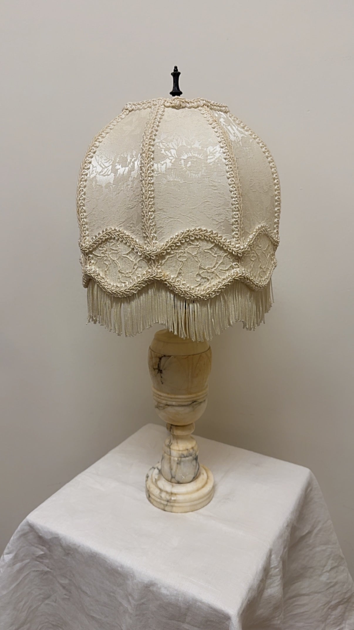 Vintage Alabaster Table Lamp