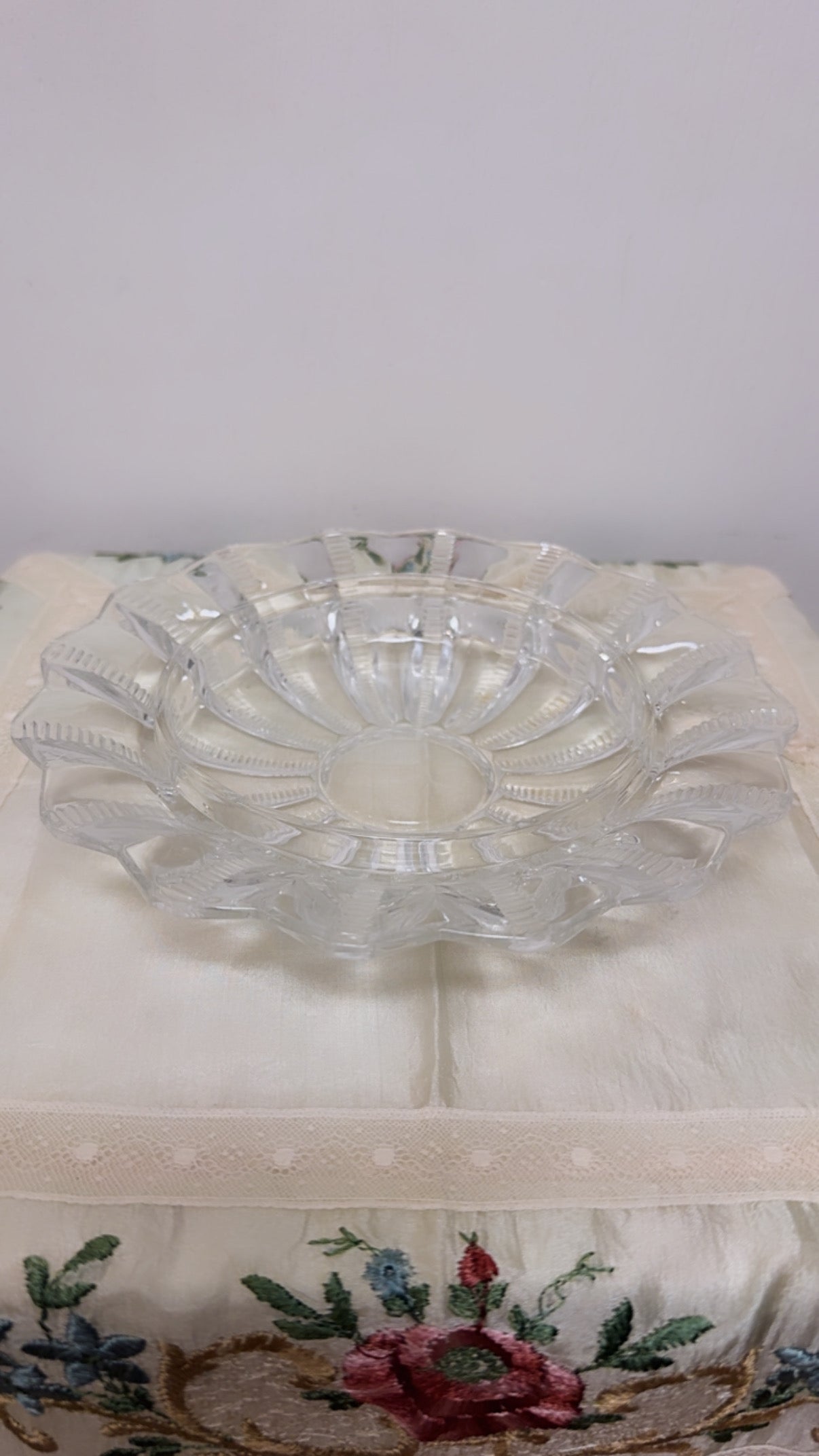 Vintage Fostoria Colonial Prism Butter Dish