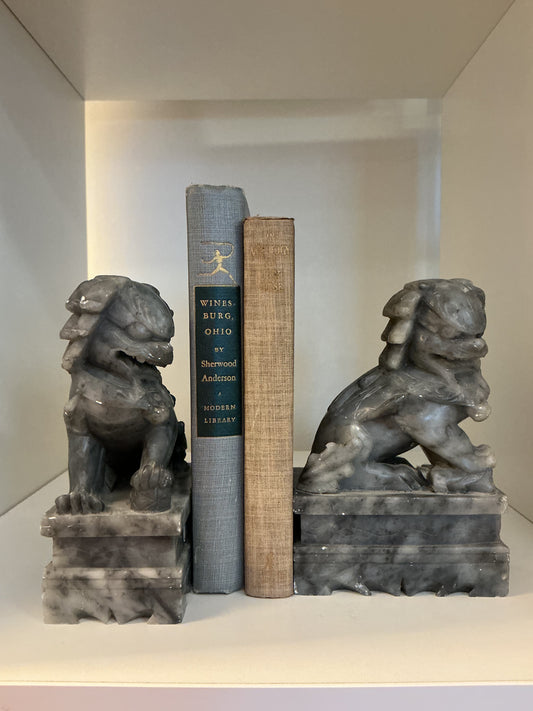 Vintage Foo Dog Book Ends
