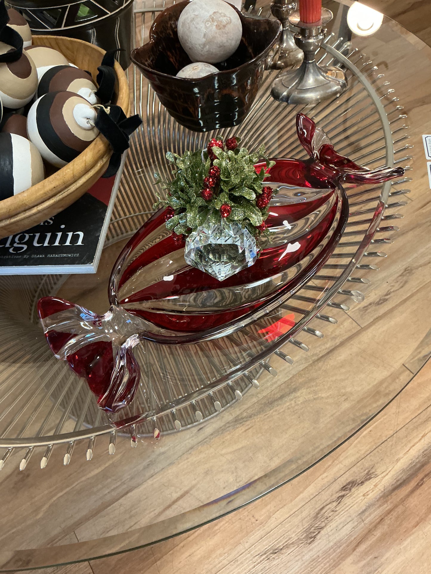 Vintage Mikasa Peppermint Twist Dish