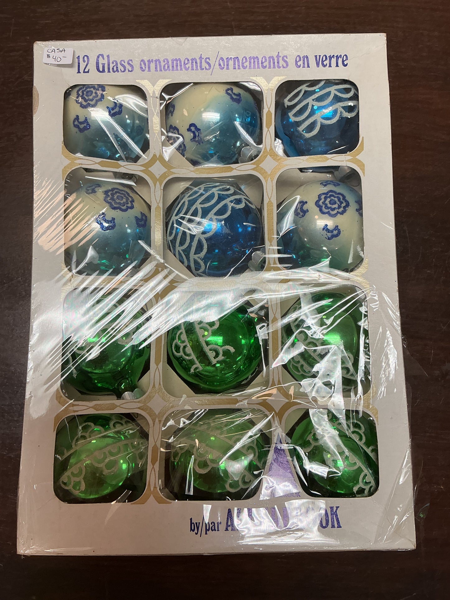 Vintage Alderbrook Glass Ornaments