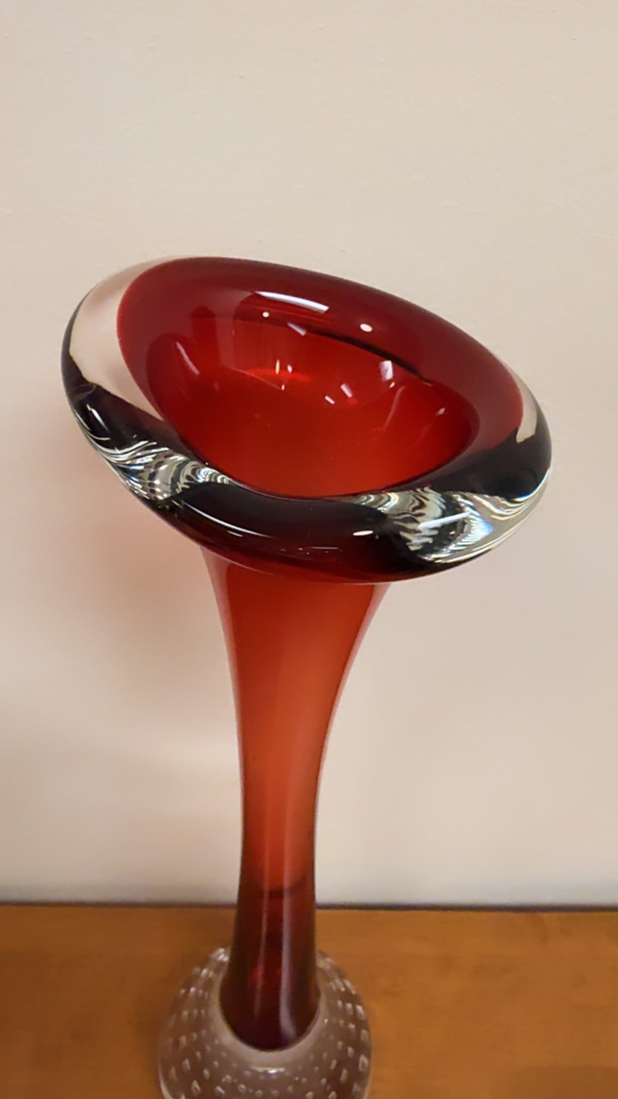 Aseda Glasbruk “Jack in the Pulpit” Vase