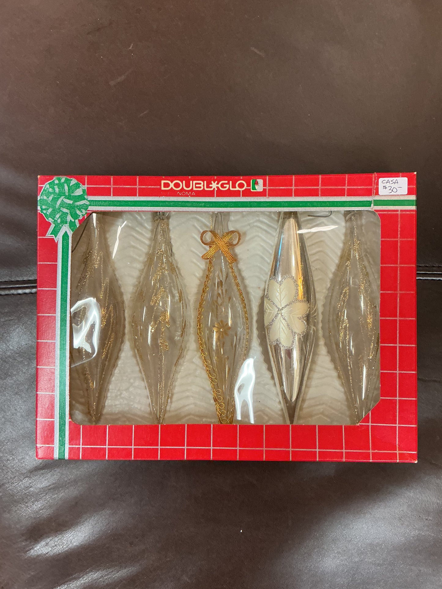 Glass Drop Christmas Ornaments