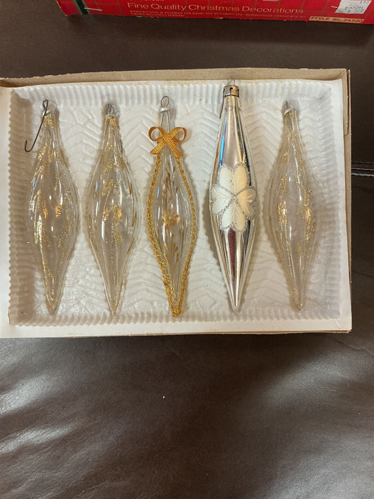 Glass Drop Christmas Ornaments