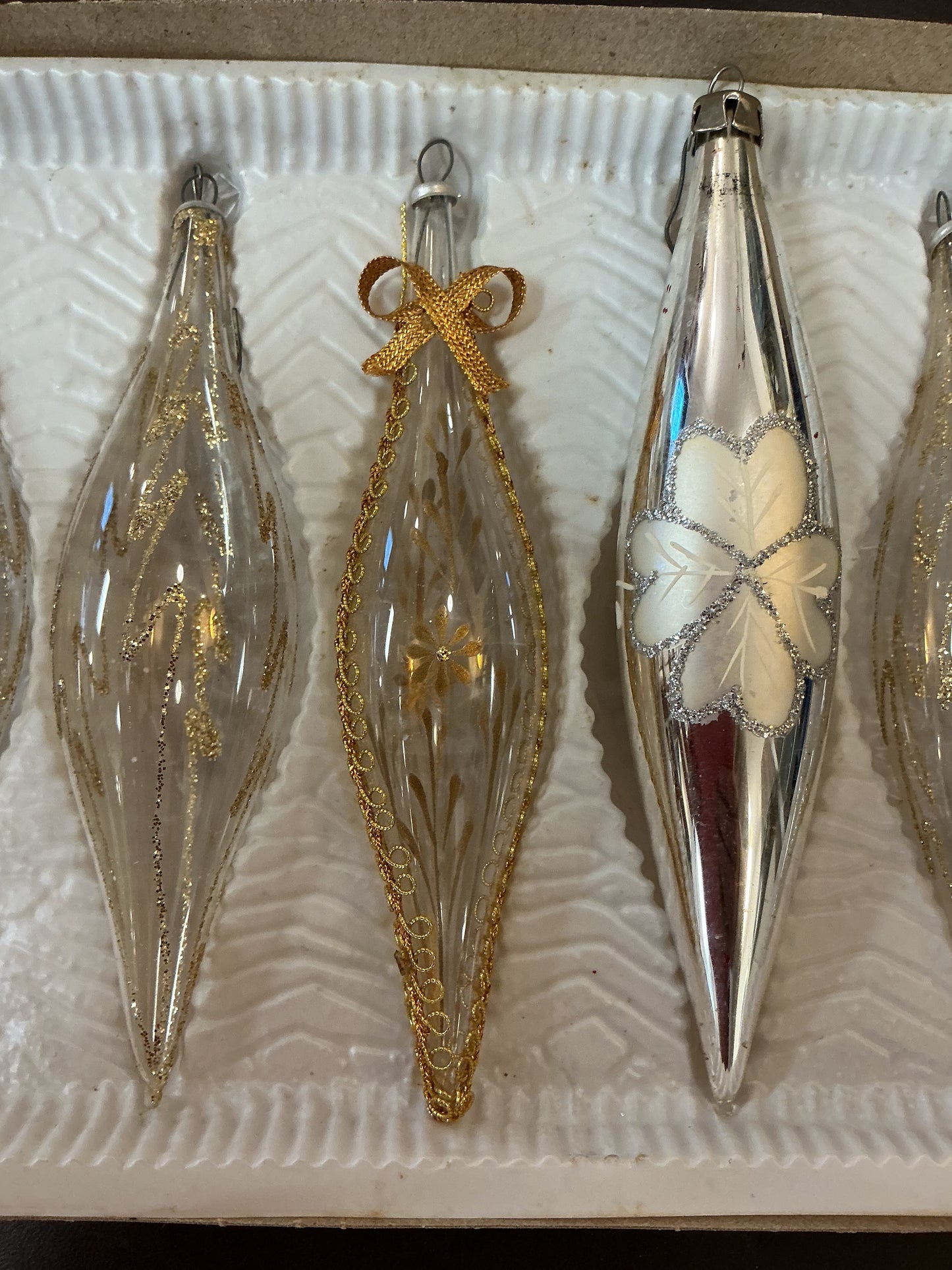 Glass Drop Christmas Ornaments
