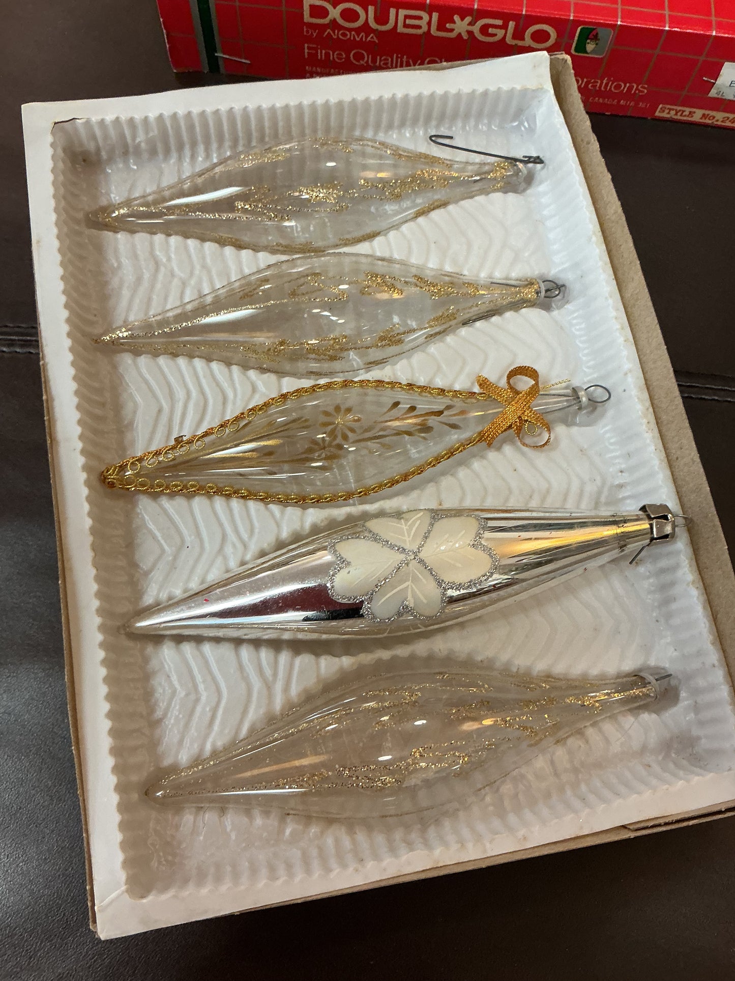 Glass Drop Christmas Ornaments