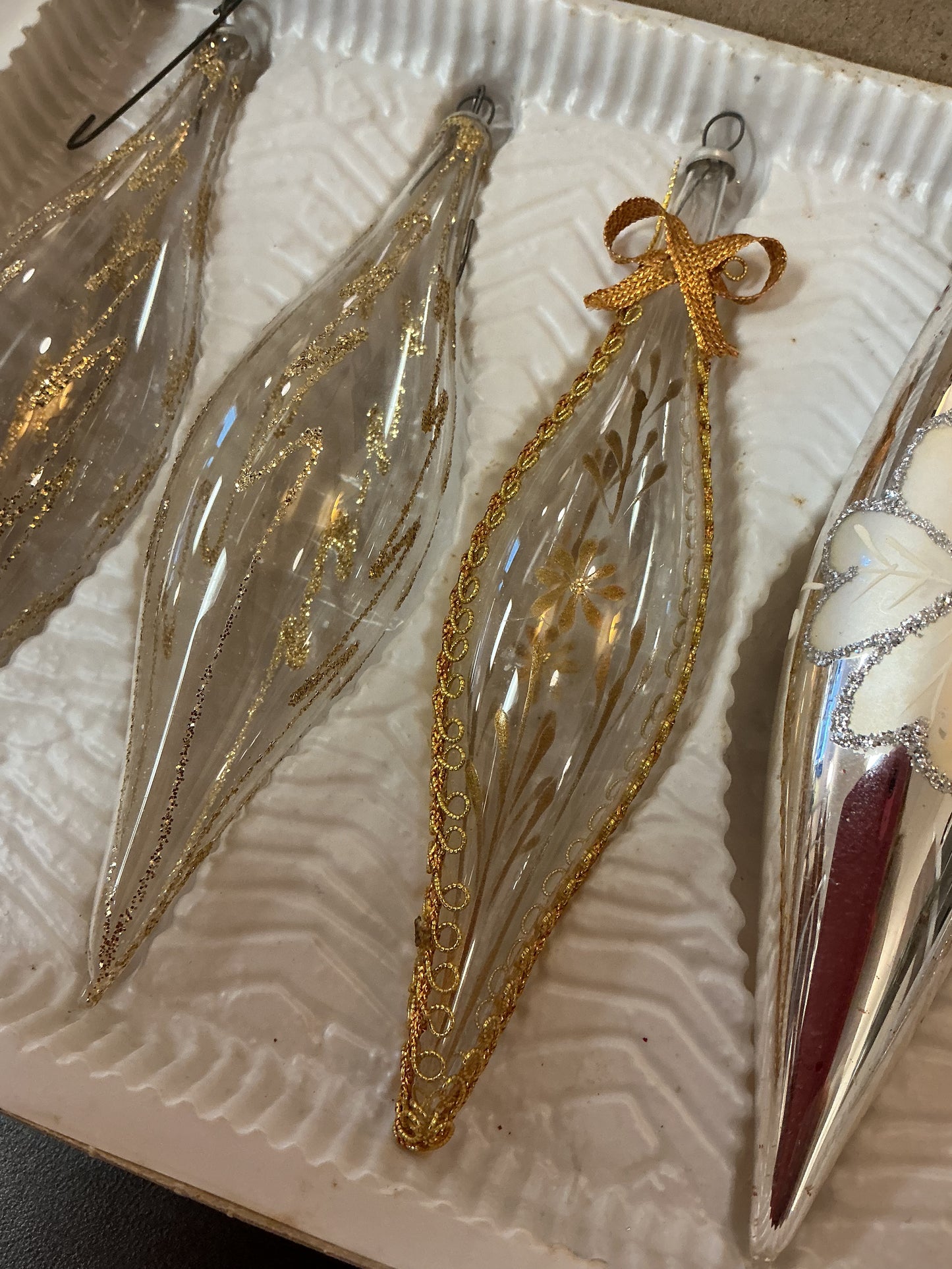 Glass Drop Christmas Ornaments