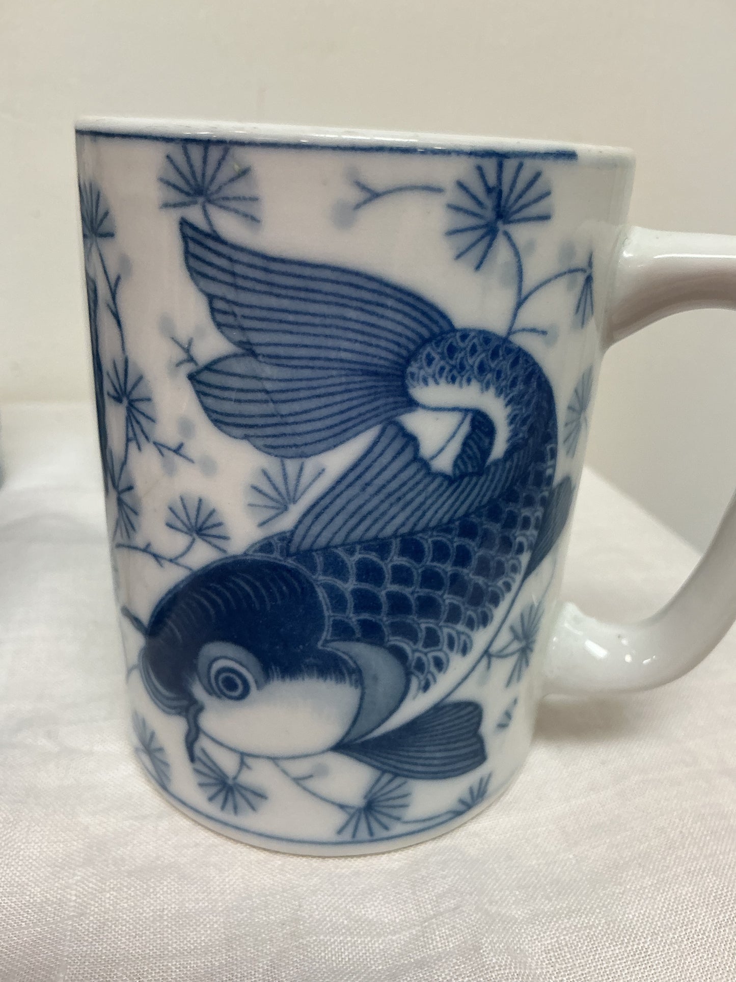 Vintage Chinese Carp Mugs