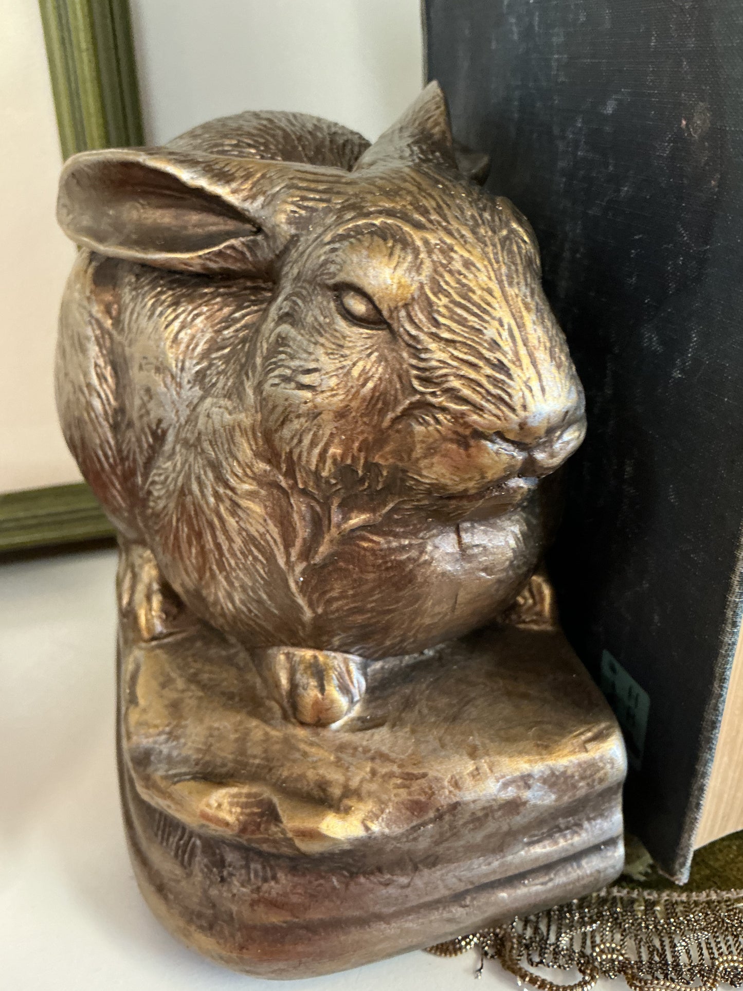 Vintage Rabbit Book Ends