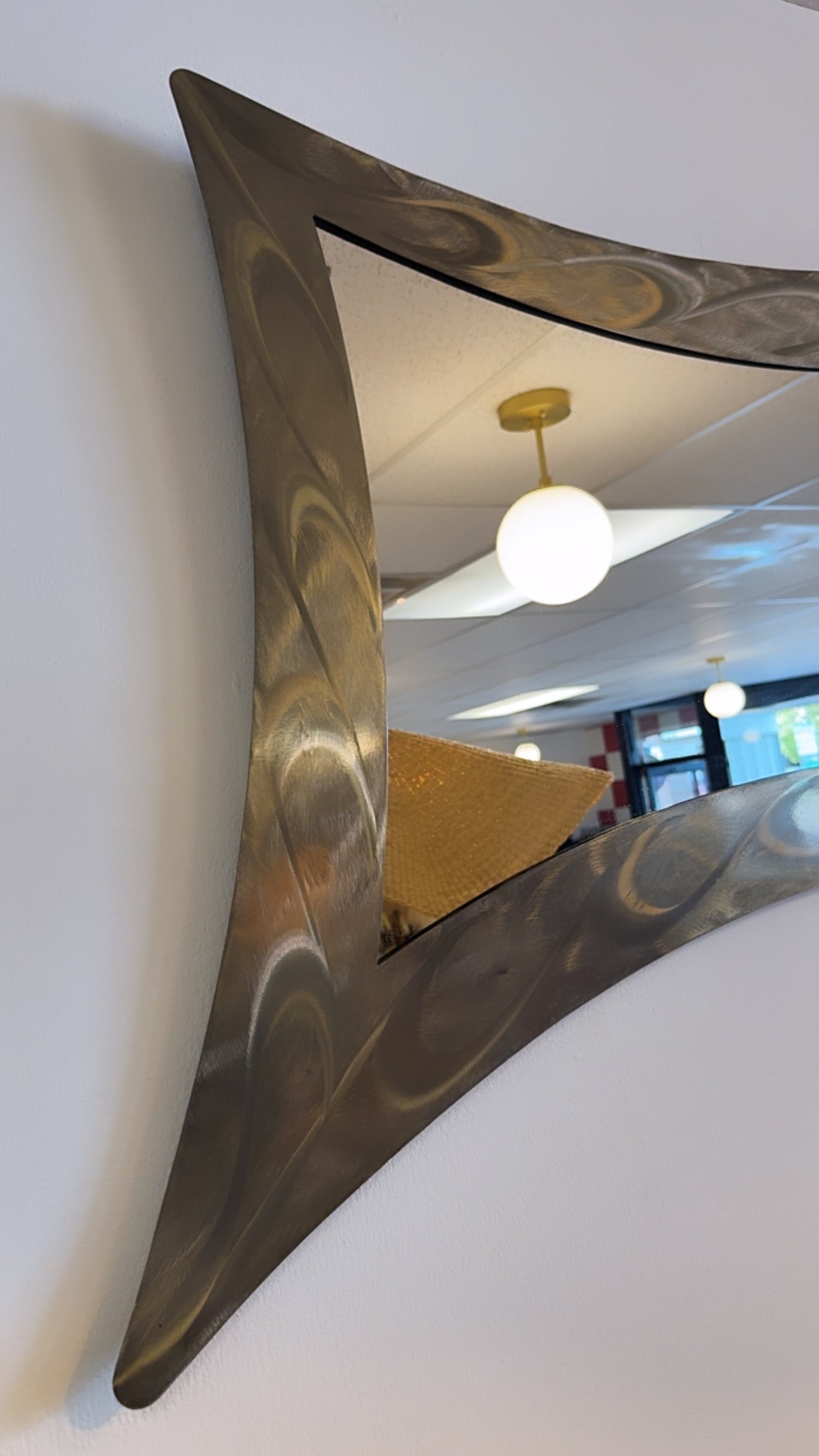 Y2K Handmade Abstract Metal Wall Mirror