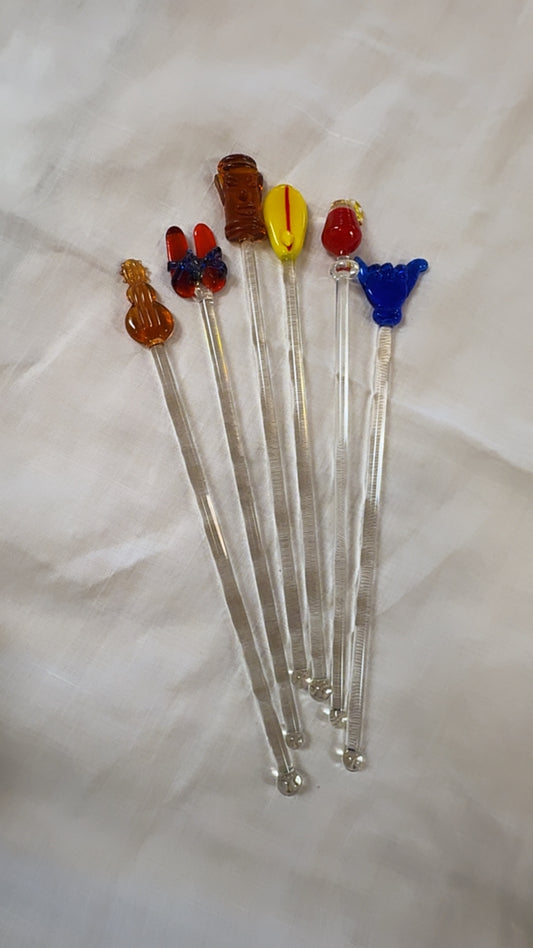 Blown Glass Stir Sticks