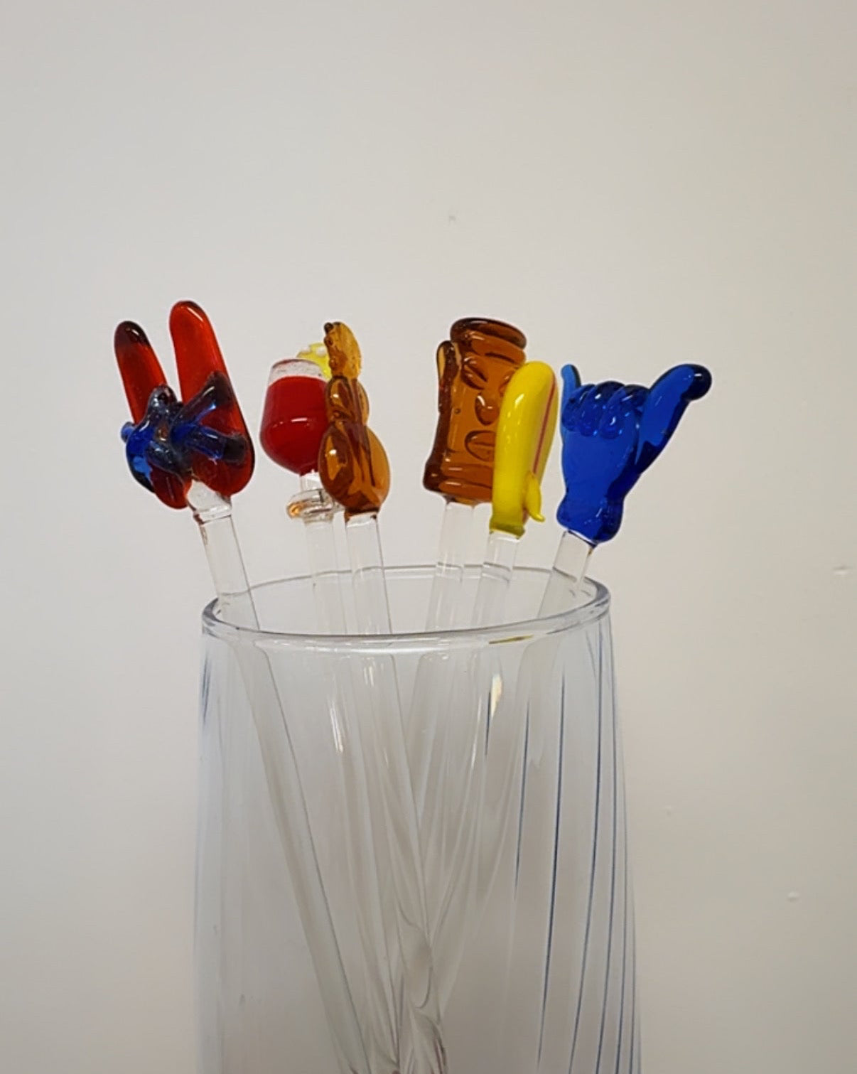 Blown Glass Stir Sticks