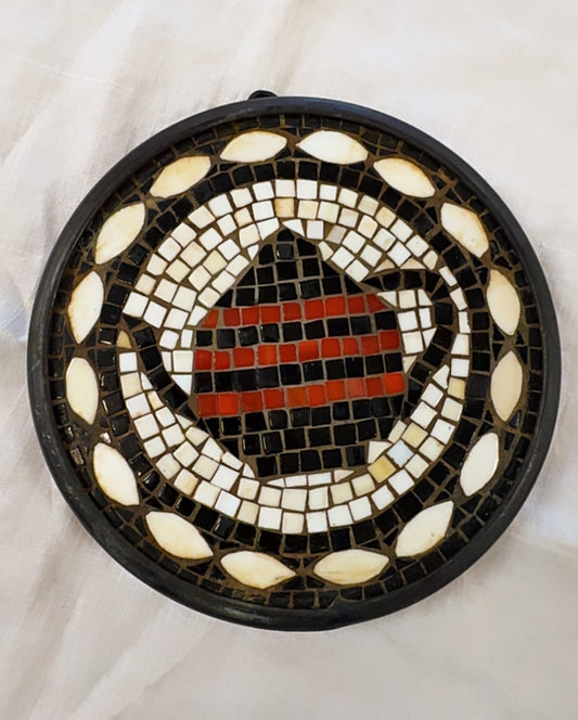 Vintage Glass Mosaic Trivet