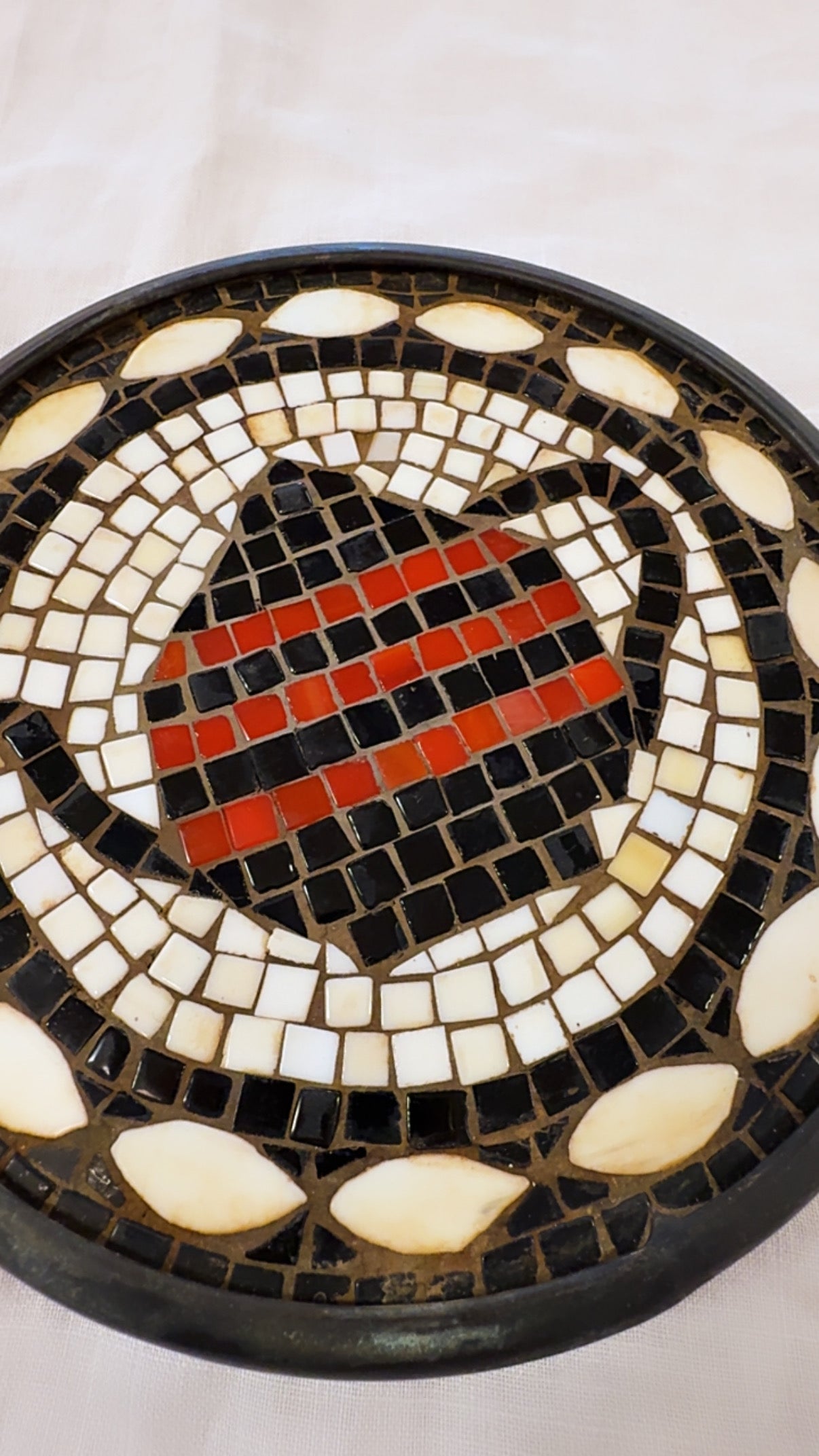 Vintage Glass Mosaic Trivet