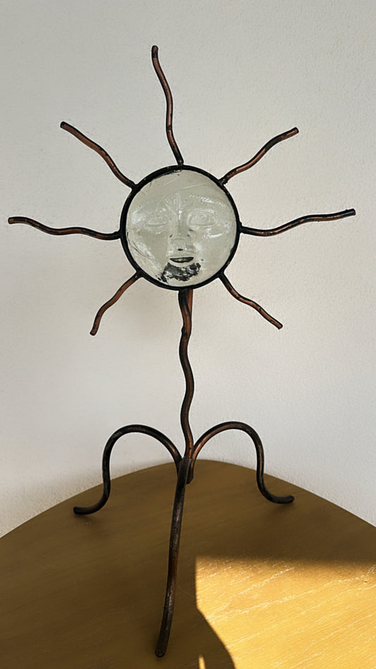 90s Metal Sun Sculpture