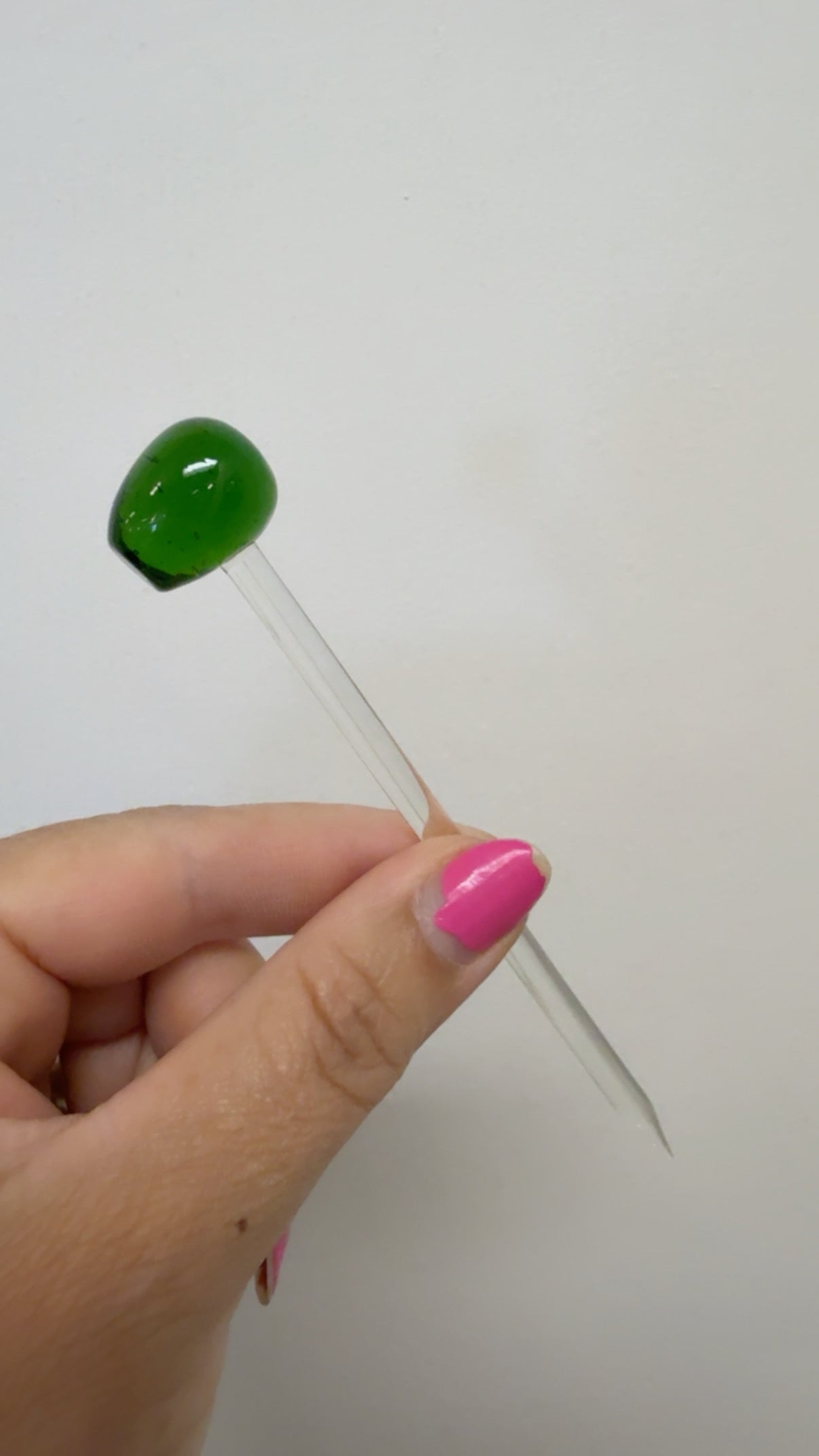 Handblown Glass Olive Swizzle Sticks