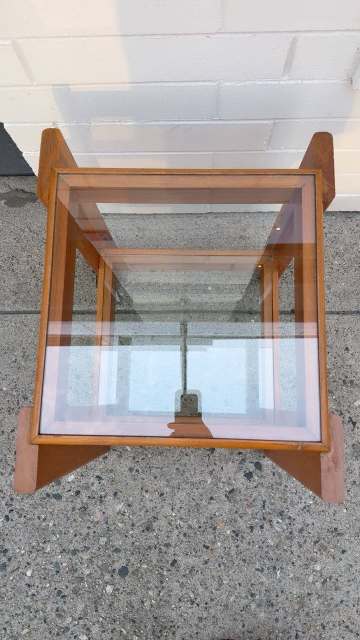 SOLID PINE MID-CENTURY SIDE TABLES