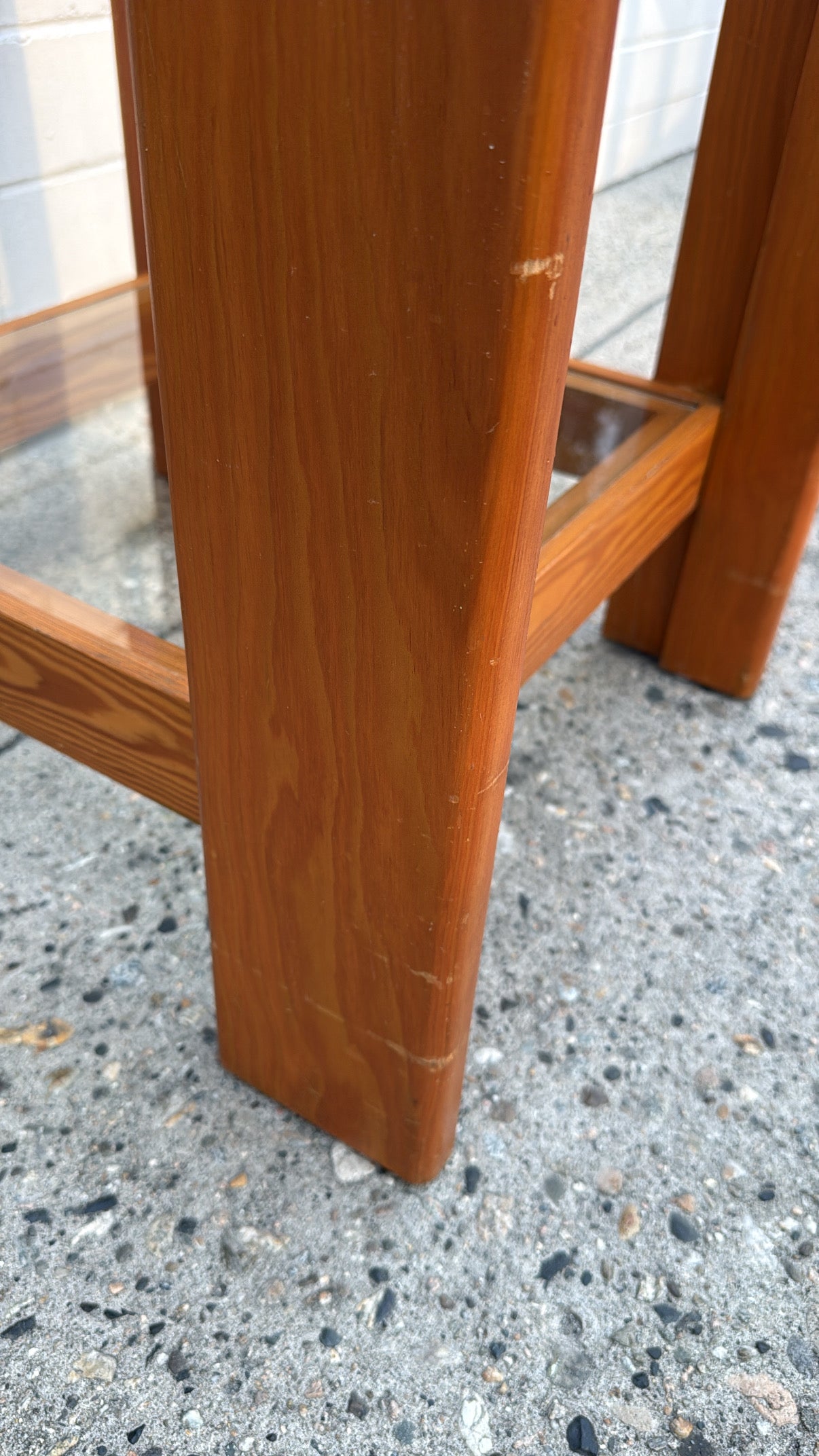SOLID PINE MID-CENTURY SIDE TABLES