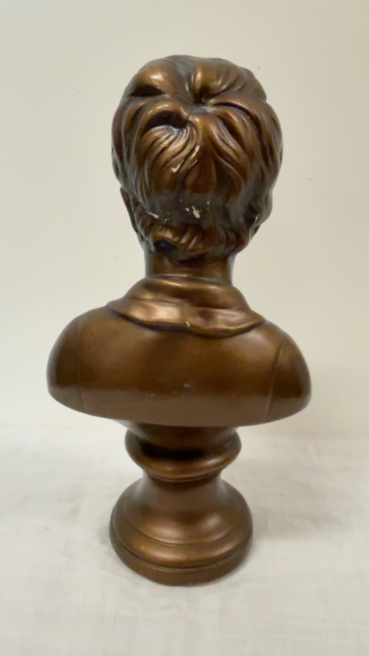 VINTAGE ALEXANDRE BRONGNIART BRONZE PAINTED BUST