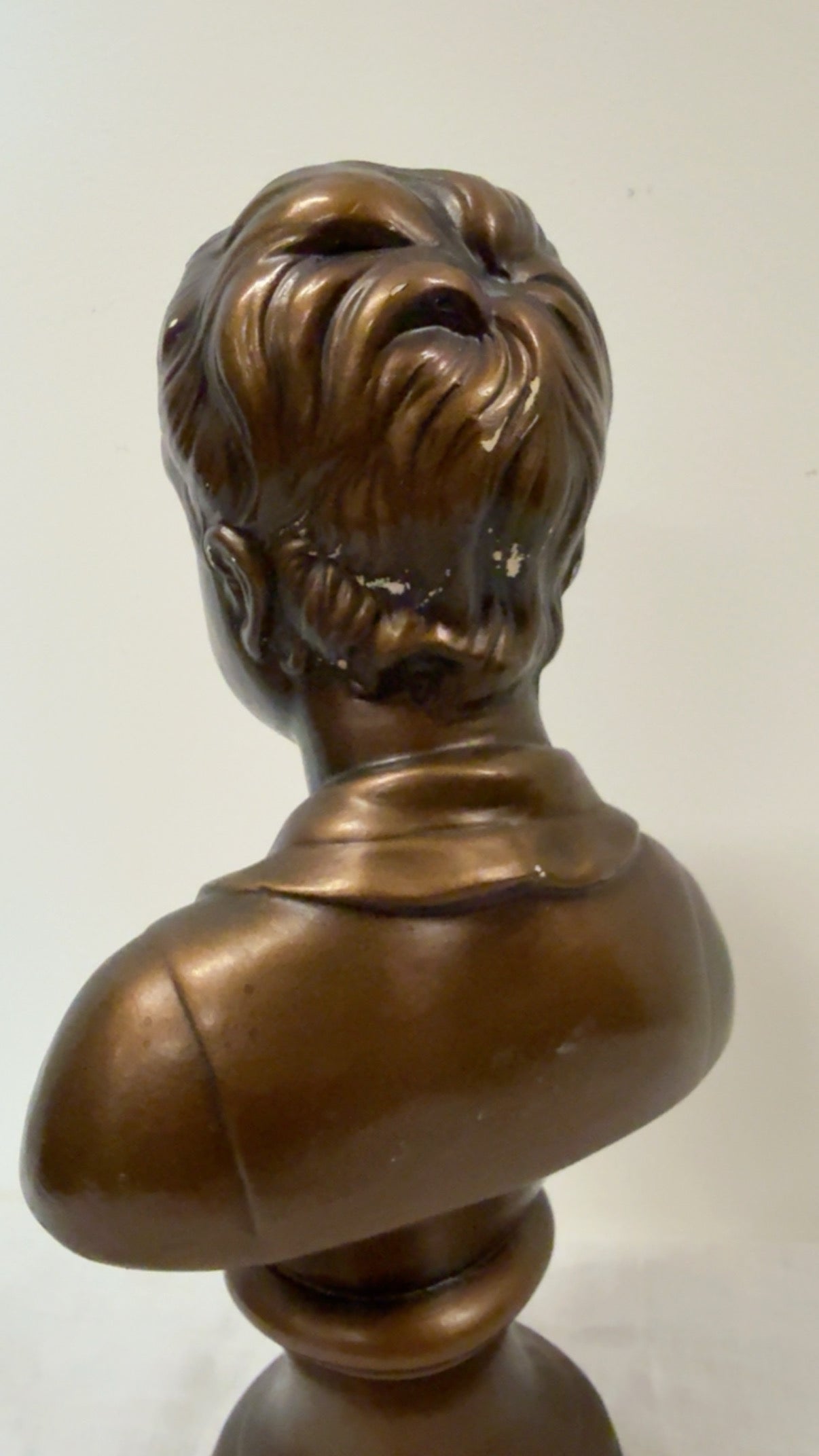 VINTAGE ALEXANDRE BRONGNIART BRONZE PAINTED BUST