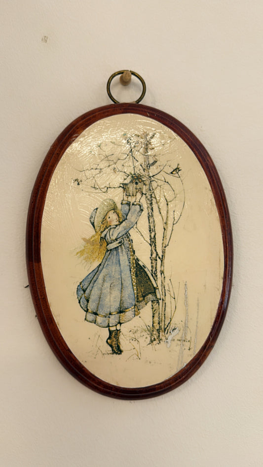 Vintage Holly Hobbie Wall Plaque