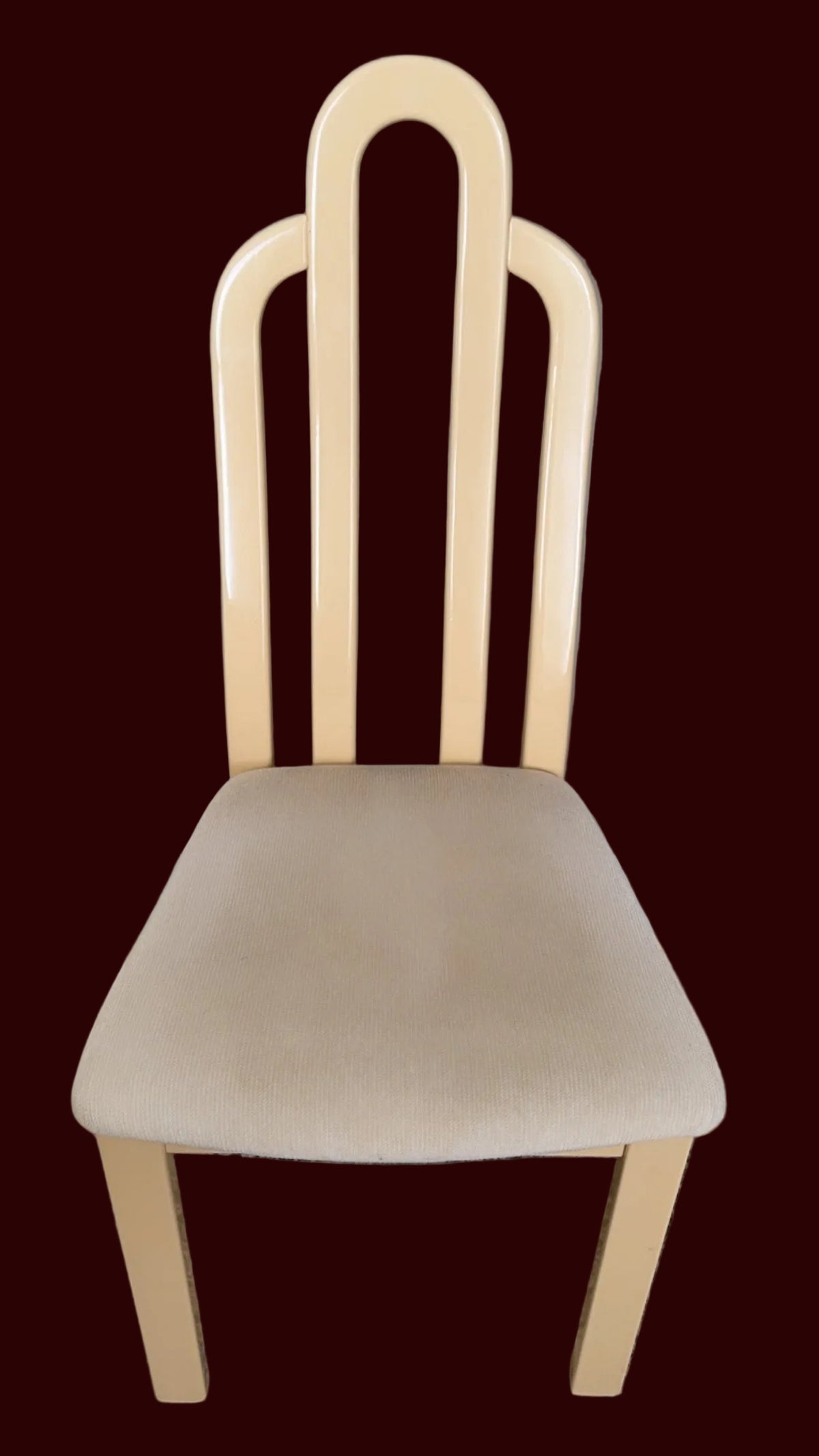 Rare Italian Art Deco Lacquer
Dining Chairs