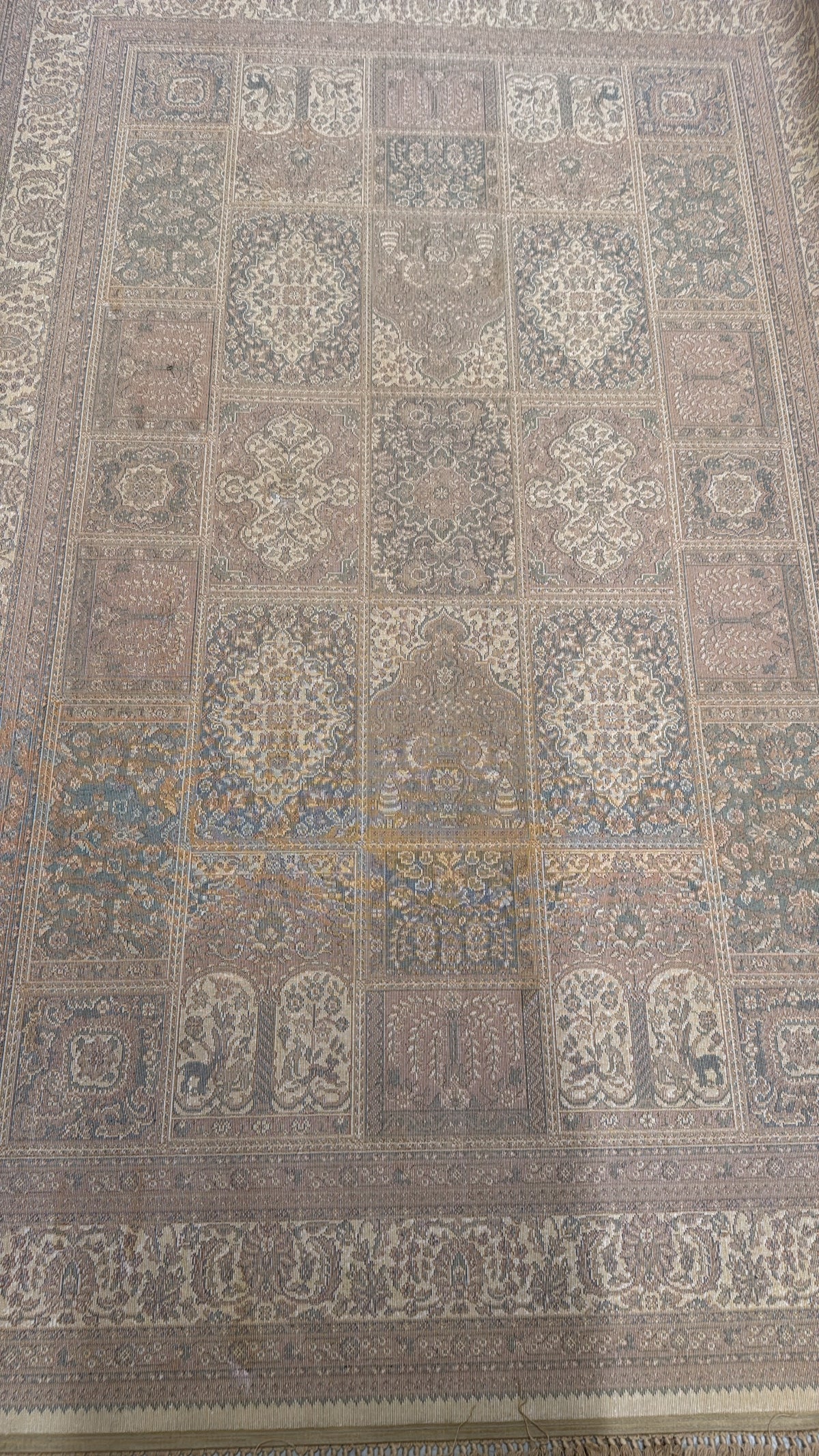 HAND-KNOTTED KASHMIRI SILK CARPET
