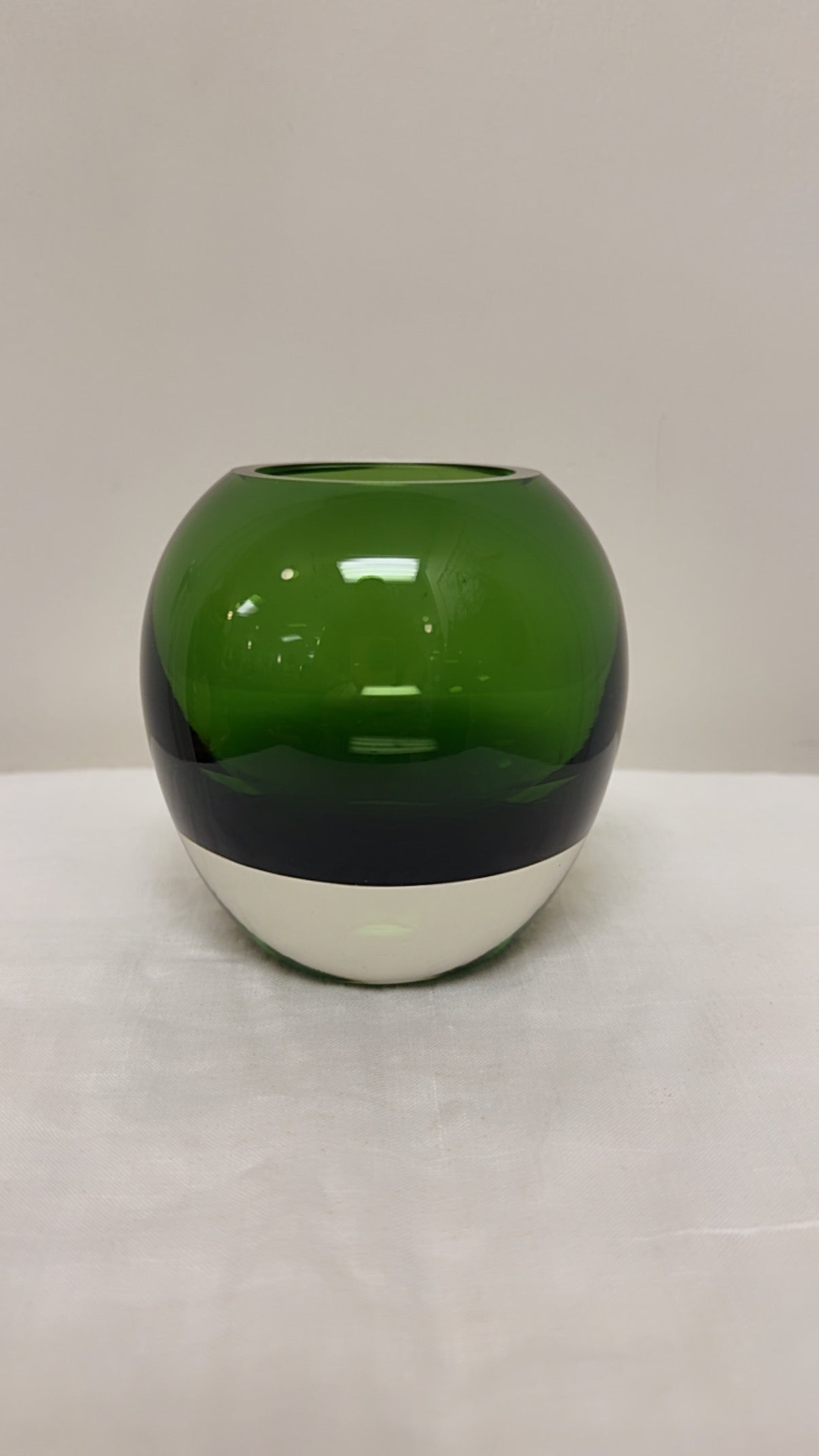 Hand-Blown Vintage Sphere Vase