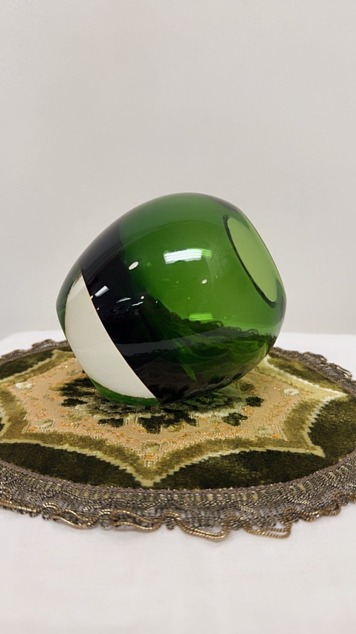 Hand-Blown Vintage Sphere Vase