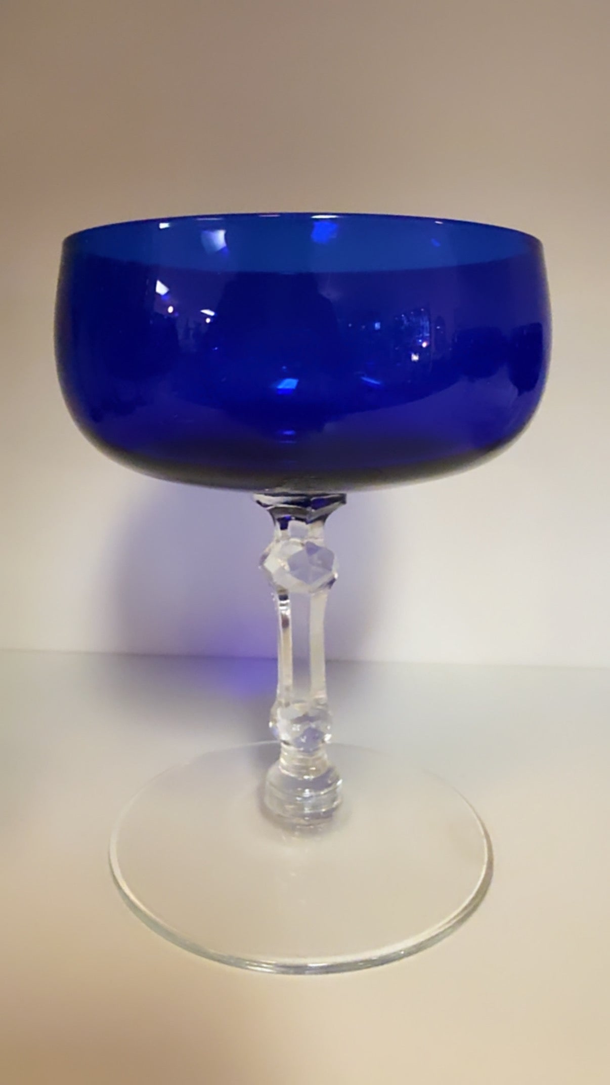 Rare Cobalt Blue Champagne Glasses