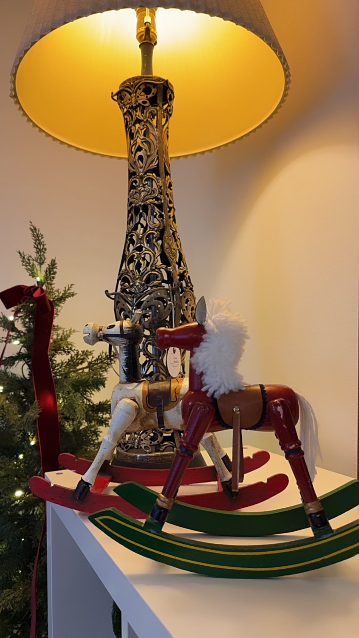 Vintage Wood Christmas Horse