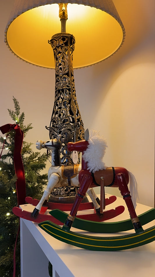 Vintage Wooden Christmas Horse