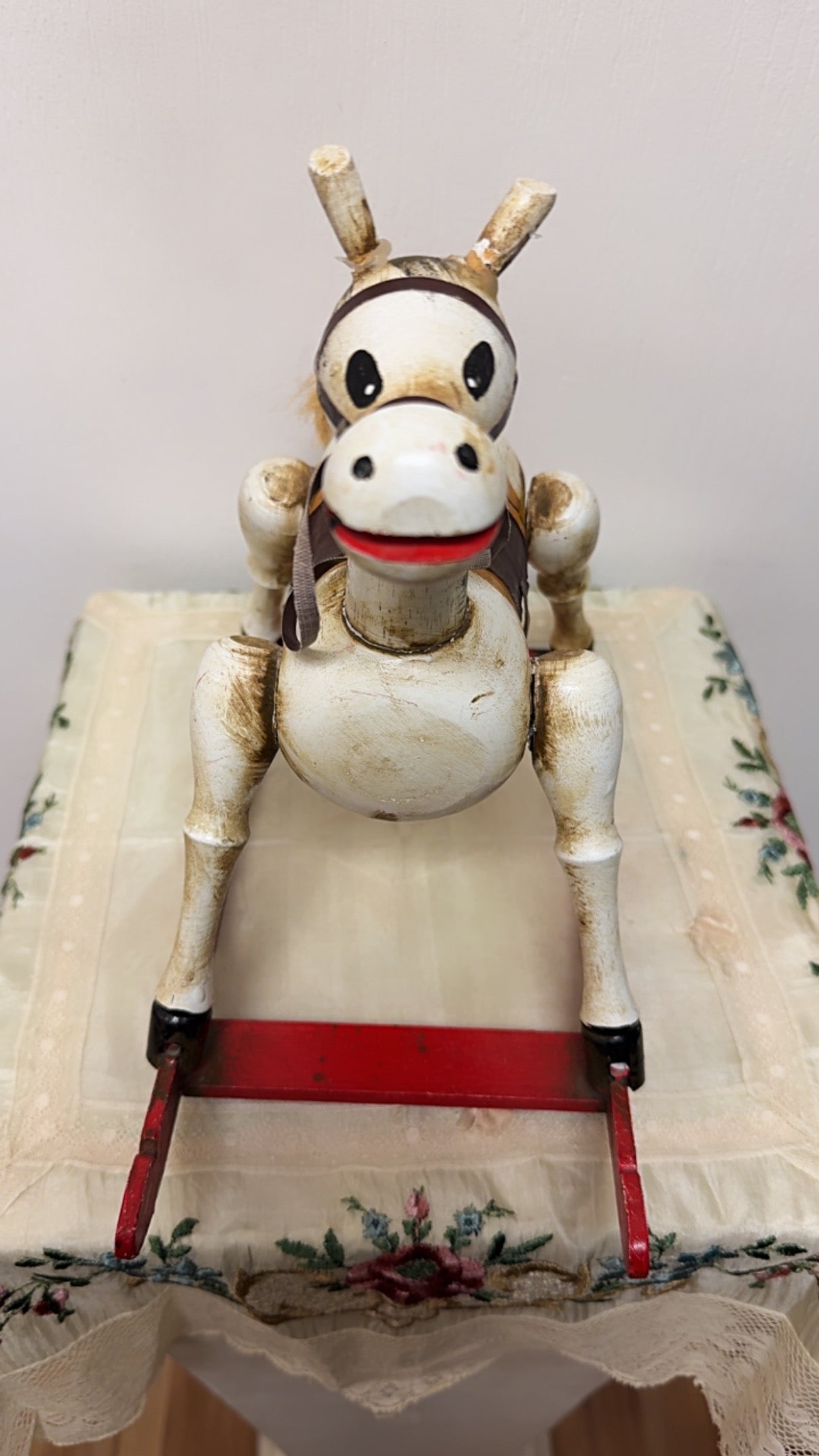Vintage Wooden Christmas Horse
