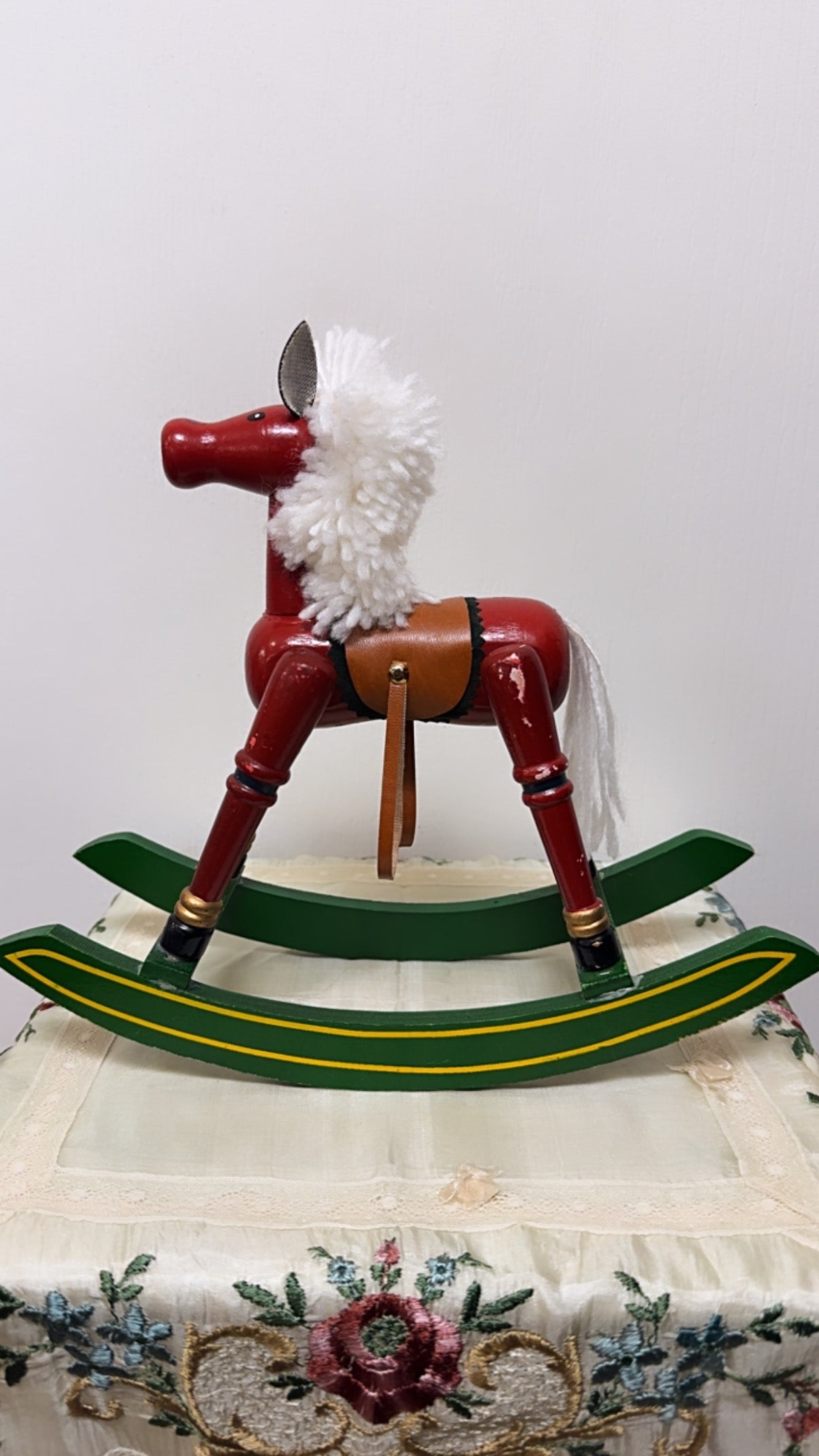 Vintage Wood Christmas Horse