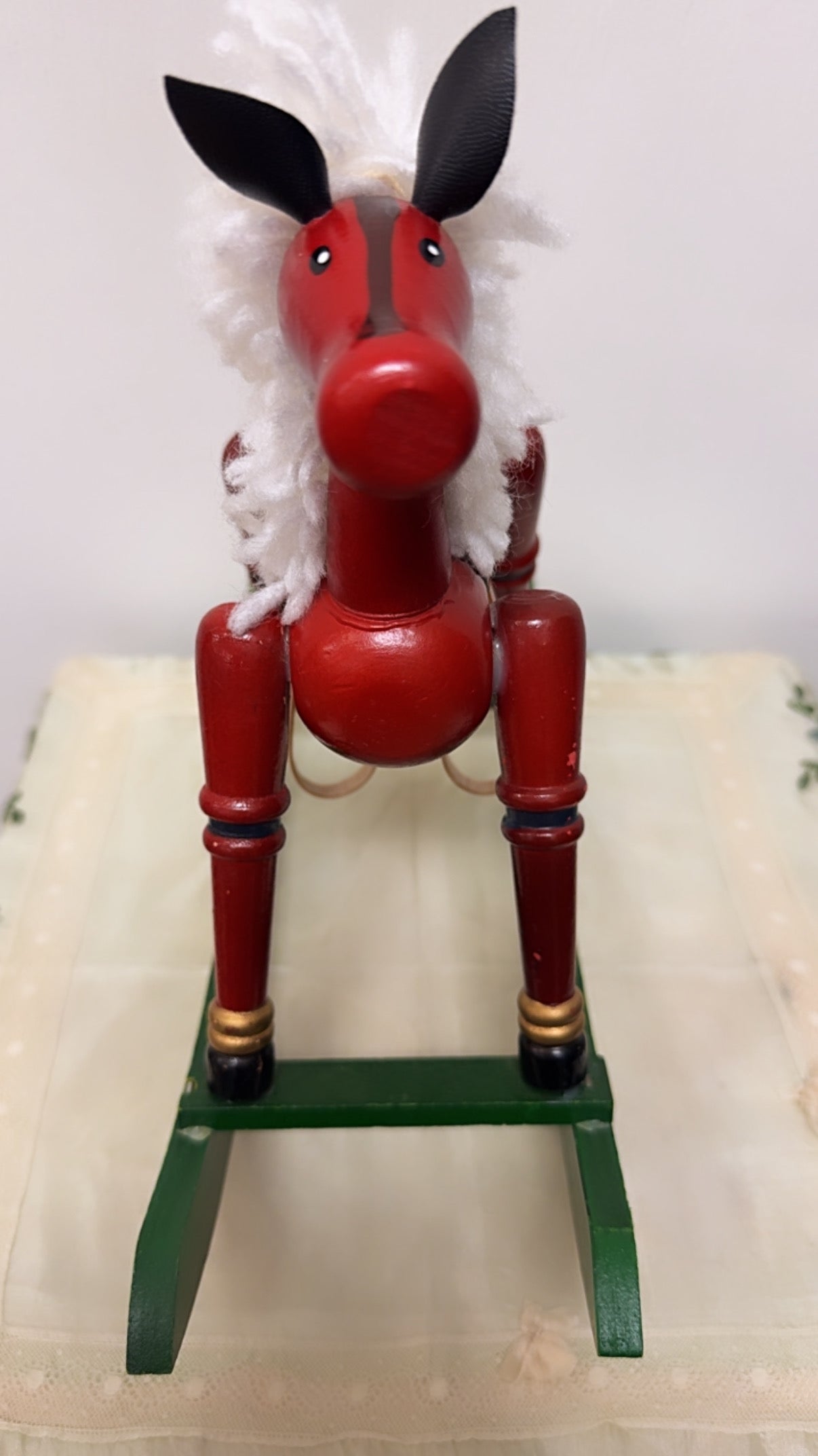 Vintage Wood Christmas Horse