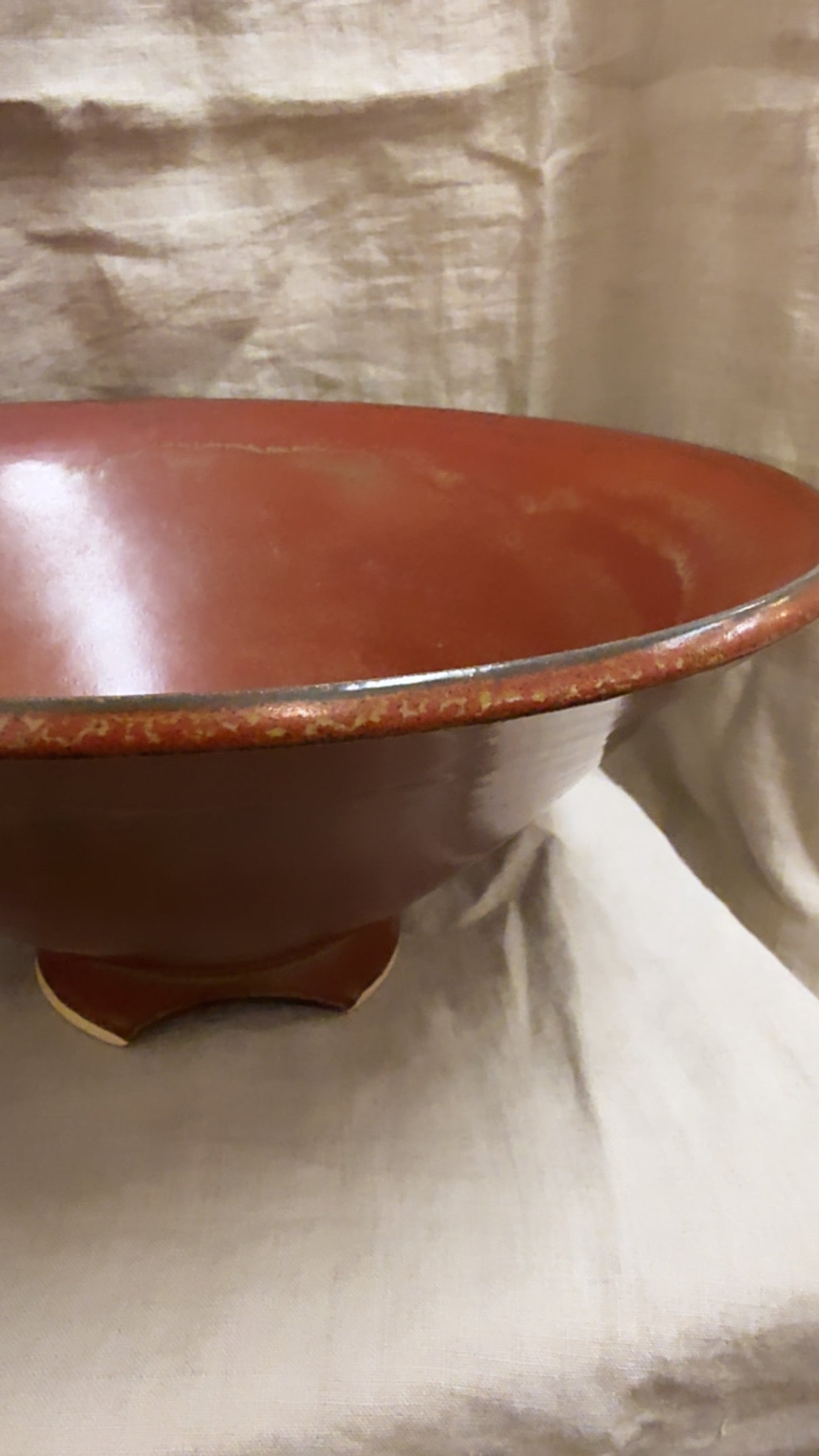 MCM Russet Glazed Bowl
